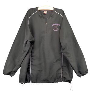Nike Team Kankakee Golf Jacket Men's XL Long Sleeve Black 1/4 Zip Polyester
